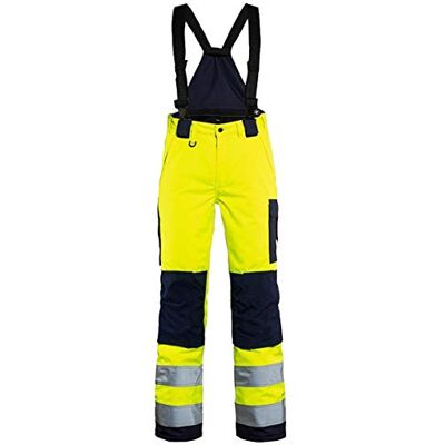 BLÅKLÄDER Blakläder pantaloni invernali ad alta visibilità, taglia da donna, giallo/blu navy, D24 BLÅKLÄDER Blakläder pantaloni invernali ad alta visibilità, taglia da donna, giallo/blu navy, D24