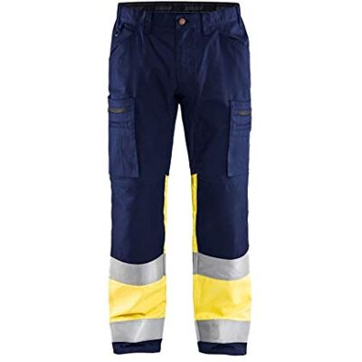 BLÅKLÄDER Blakläder 155118118933 C52 ad alta visibilità, pantaloni stretch, blu navy/giallo, C52 BLÅKLÄDER Blakläder 155118118933 C52 ad alta visibilità, pantaloni stretch, blu navy/giallo, C52