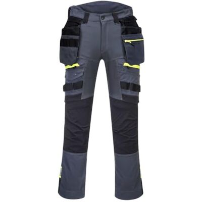 Portwest DX440 DX4 Pantalone Tasca Rimovibile per Uomo Apertura Superiore Grigio metallo, UPF 40+, EN 14404, Tessuto Stretch 4 Vie, Tasche con Fondina con Cerniera, Stampa Riflettente, Leggero Portwest DX440 DX4 Pantalone Tasca Rimovibile per Uomo Apertura Superiore Grigio metallo, UPF 40+, EN 14404, Tessuto Stretch 4 Vie, Tasche con Fondina con Cerniera, Stampa Riflettente, Leggero