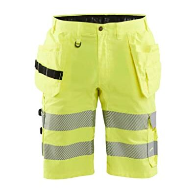 BLÅKLÄDER Blaklader 18113300C46 Pantaloncini ad alta visibilità, elasticizzati, colore giallo, taglia C46 BLÅKLÄDER Blaklader 18113300C46 Pantaloncini ad alta visibilità, elasticizzati, colore giallo, taglia C46