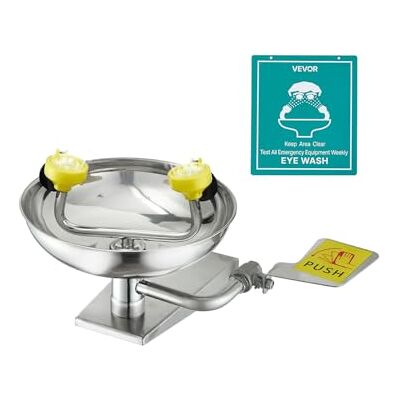 VEVOR Stazione di Lavaggio Oculare di Emergenza 410 x 330 x 240 mm Stazione di Lavaggio Oculare da Parete in Acciaio Inossidabile, Ideale per Laboratori, Fabbriche, Scuole, Cantieri Edili VEVOR Stazione di Lavaggio Oculare di Emergenza 410 x 330 x 240 mm Stazione di Lavaggio Oculare da Parete in Acciaio Inossidabile, Ideale per Laboratori, Fabbriche, Scuole, Cantieri Edili