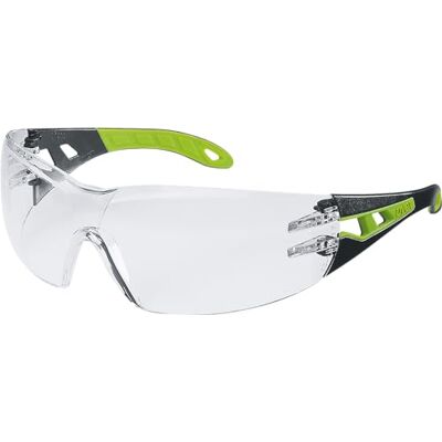 Uvex pheos Occhiali protettivi con tecnologia Supravision Excellence, senza metalli/antiappannamento/antigraffio, unisex, taglia unica, trasparente/nero/verde Uvex pheos Occhiali protettivi con tecnologia Supravision Excellence, senza metalli/antiappannamento/antigraffio, unisex, taglia unica, trasparente/nero/verde