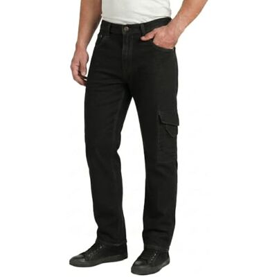 Lee Cooper Jeans Cargo Uomo Regular Fit – Pantaloni Denim Stretch Multi Tasche, Jeans Lavoro Carpenter Resistenti Workwear per Cantiere (nero, 30W / 31L) Lee Cooper Jeans Cargo Uomo Regular Fit – Pantaloni Denim Stretch Multi Tasche, Jeans Lavoro Carpenter Resistenti Workwear per Cantiere (nero, 30W / 31L)
