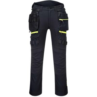 Portwest DX440 DX4 Pantalone Tasca Rimovibile per Uomo Apertura Superiore Nero, UPF 40+, EN 14404, Tessuto Stretch 4 Vie, Tasche con Fondina con Cerniera, Stampa Riflettente, Leggero, Edilizia Portwest DX440 DX4 Pantalone Tasca Rimovibile per Uomo Apertura Superiore Nero, UPF 40+, EN 14404, Tessuto Stretch 4 Vie, Tasche con Fondina con Cerniera, Stampa Riflettente, Leggero, Edilizia