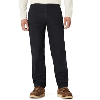 Basics Pantaloni da Lavoro Funzionali in Tela Olona, Vestibilità Comoda Uomo, Nero, 42W / 30L Basics Pantaloni da Lavoro Funzionali in Tela Olona, Vestibilità Comoda Uomo, Nero, 42W / 30L
