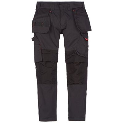 BLÅKLÄDER Blaklader 14961330 Pantaloncini con tasche per unghie, colore: Nero/Rosso BLÅKLÄDER Blaklader 14961330 Pantaloncini con tasche per unghie, colore: Nero/Rosso