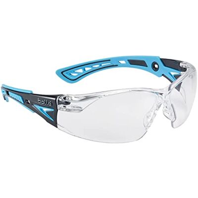 Bollé Bolle Safety KOMET Occhiali industriali in policarbonato fumé ASAF, Colore: Nero Bollé Bolle Safety KOMET Occhiali industriali in policarbonato fumé ASAF, Colore: Nero
