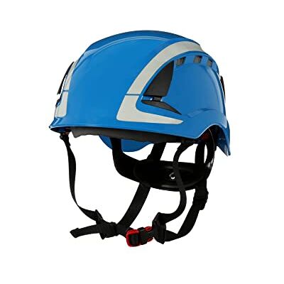 Securefit 3M Elmetto, , blu, ventilato, rifrangente, marchio CE Securefit 3M Elmetto, , blu, ventilato, rifrangente, marchio CE