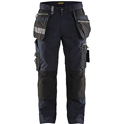 BLÅKLÄDER Blaklader 159013438699D92 Pantaloni da uomo con elastico blu scuro e nero, taglia D92 BLÅKLÄDER Blaklader 159013438699D92 Pantaloni da uomo con elastico blu scuro e nero, taglia D92