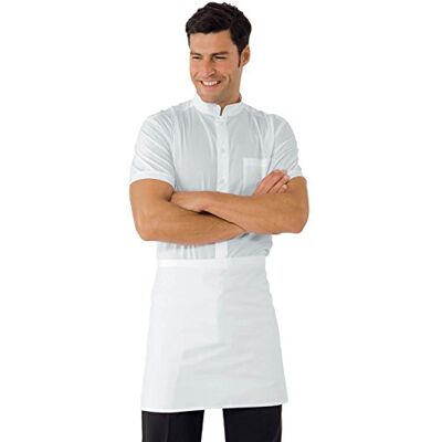 Isacco 086000 Vita Grembiule senza Tasca, Taglia 70cm x 46cm, Bianco Isacco 086000 Vita Grembiule senza Tasca, Taglia 70cm x 46cm, Bianco