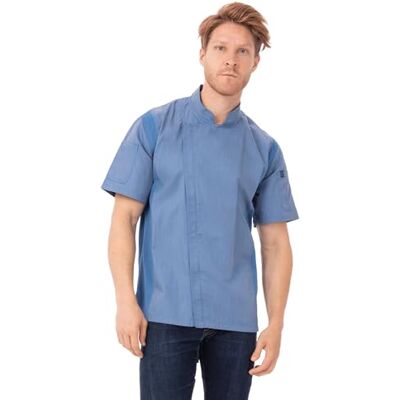 Chef Works Springfield Giacca da chef da uomo, Cielo blu, XX-Large Chef Works Springfield Giacca da chef da uomo, Cielo blu, XX-Large