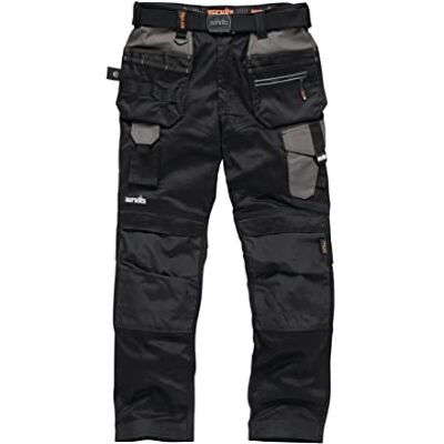 Scruffs Uomo PRO Flex Holster Pantaloni da Lavoro Not Applicable, Nero (Black 001), (Taglia Unica: 40) Scruffs Uomo PRO Flex Holster Pantaloni da Lavoro Not Applicable, Nero (Black 001), (Taglia Unica: 40)