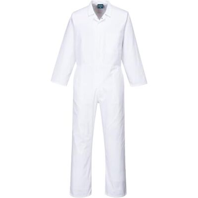 Portwest 2201 Tuta da Lavoro Tessuto Twill Durevole Retro Elastico Duraturo Bianco, S, Facile Apertura Frontale, Elastici in Vita, Bottoni a Pressione, Schiena a Soffietto, Resistente All'usura Portwest 2201 Tuta da Lavoro Tessuto Twill Durevole Retro Elastico Duraturo Bianco, S, Facile Apertura Frontale, Elastici in Vita, Bottoni a Pressione, Schiena a Soffietto, Resistente All'usura
