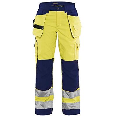 BLÅKLÄDER Blakläder 715618113389 C44, C44 "High-Vis Donna Pantaloni Con Tasche Per Unghie, Giallo/Blu BLÅKLÄDER Blakläder 715618113389 C44, C44 "High-Vis Donna Pantaloni Con Tasche Per Unghie, Giallo/Blu