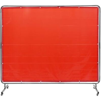 VEVOR Tenda per Saldatura 1,8x2,4m Tenda di Protezione per Saldatura in Vinile Ignifugo, Parete di Protezione per Saldatura con 4 Ruote Girevoli Coperta per Saldatura con Protezione UV Colore Rosso VEVOR Tenda per Saldatura 1,8x2,4m Tenda di Protezione per Saldatura in Vinile Ignifugo, Parete di Protezione per Saldatura con 4 Ruote Girevoli Coperta per Saldatura con Protezione UV Colore Rosso