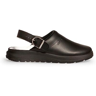 Abeba Active Clog Zoccoli da Lavoro SRC Materiale Fodera: Tessuto EU 40 Nero Chiusura con Fibbia Design Morbido Abeba Active Clog Zoccoli da Lavoro SRC Materiale Fodera: Tessuto EU 40 Nero Chiusura con Fibbia Design Morbido