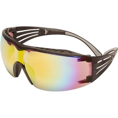 Securefit 3M 400X Occhiali di protezione, montatura nera/nera, antigraffio, lenti a specchio arancioni, -EU Securefit 3M 400X Occhiali di protezione, montatura nera/nera, antigraffio, lenti a specchio arancioni, -EU