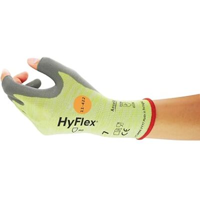 Ansell HyFlex 11-422 Guanti da Lavoro Multiusos, Protezione Meccanica, Eccellente Resistenza all'Abrasione, Maglia Sottile ed Elastica, Grigio, Taglia M (12 Paia) Ansell HyFlex 11-422 Guanti da Lavoro Multiusos, Protezione Meccanica, Eccellente Resistenza all'Abrasione, Maglia Sottile ed Elastica, Grigio, Taglia M (12 Paia)