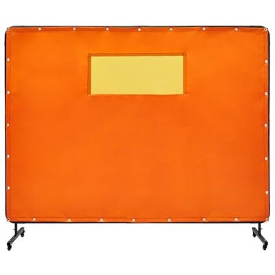 VEVOR Tenda per Saldatura 1,8 x 2,4 m Tenda di Protezione per Saldatura in Vinile Ignifugo, Parete di Protezione per Saldatura con 4 Ruote Girevoli Coperta per Saldatura con Protezione UV Giallo VEVOR Tenda per Saldatura 1,8 x 2,4 m Tenda di Protezione per Saldatura in Vinile Ignifugo, Parete di Protezione per Saldatura con 4 Ruote Girevoli Coperta per Saldatura con Protezione UV Giallo