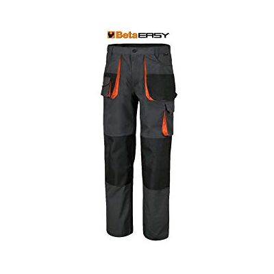 BETA 7900E XL Pantaloni da lavoro multitasche, inserti rinforzati e ginocchiere in poliestere. Due profonde tasche anteriori, tasca porta metro e nastro porta martello Grigio BETA 7900E XL Pantaloni da lavoro multitasche, inserti rinforzati e ginocchiere in poliestere. Due profonde tasche anteriori, tasca porta metro e nastro porta martello Grigio