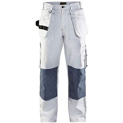 BLÅKLÄDER Blakläder Pantaloni da Uomo, Taglia C52, Colore: Bianco BLÅKLÄDER Blakläder Pantaloni da Uomo, Taglia C52, Colore: Bianco