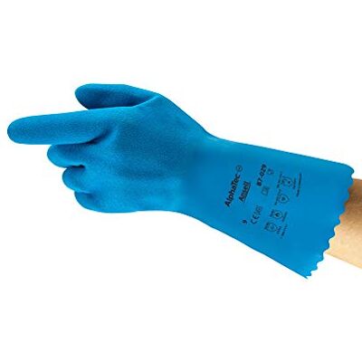 Ansell Alphatec 87-029 Guanti da Lavoro Multiuso, Protezione Chimica, Approvato per Contatto Alimentare, Forma Anatomica con Dita Curve, Taglia S (12 Paia) Ansell Alphatec 87-029 Guanti da Lavoro Multiuso, Protezione Chimica, Approvato per Contatto Alimentare, Forma Anatomica con Dita Curve, Taglia S (12 Paia)