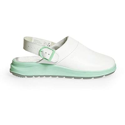 Abeba Active, Scarpe Antinfortunistiche Professionali Uomo, Bianco Verde, 43 EU Abeba Active, Scarpe Antinfortunistiche Professionali Uomo, Bianco Verde, 43 EU