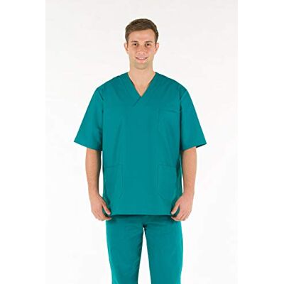 GIMA Casacca 100% Cotone Ottima Qualità, Unisex, Scollo a V, Mezza Manica a Giro, Linea Professionale, per Medici, Veterinari, Infermieri e Personale Sanitario, Verde, XXL GIMA Casacca 100% Cotone Ottima Qualità, Unisex, Scollo a V, Mezza Manica a Giro, Linea Professionale, per Medici, Veterinari, Infermieri e Personale Sanitario, Verde, XXL