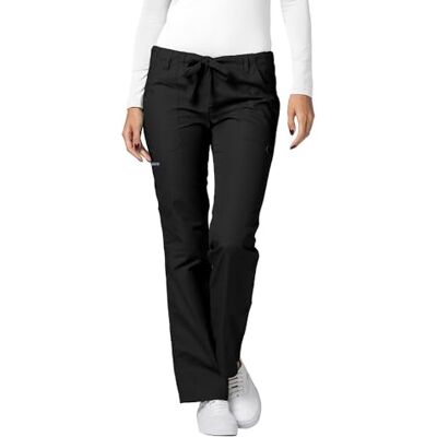 ADAR Medical Uniforms Adar Universal Divise Sanitarie Donna Pantaloni a Gamba Dritta con Cordoncino per Camice Black L ADAR Medical Uniforms Adar Universal Divise Sanitarie Donna Pantaloni a Gamba Dritta con Cordoncino per Camice Black L