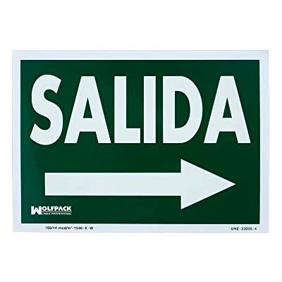 WOLFPACK Exit sign 21x30 destra WOLFPACK Exit sign 21x30 destra