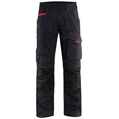 BLÅKLÄDER Blakläder 149513309956 C54 servizio pantaloni, nero/rosso, C54 BLÅKLÄDER Blakläder 149513309956 C54 servizio pantaloni, nero/rosso, C54