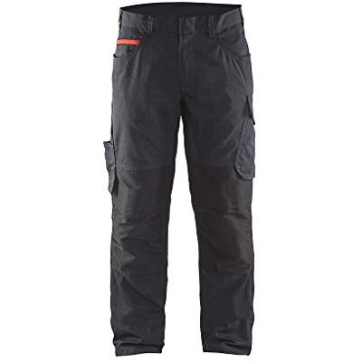 BLÅKLÄDER blaklaeder 149513309956 C50 Service pantaloni da lavoro taglia, nero/rosso, C50 BLÅKLÄDER blaklaeder 149513309956 C50 Service pantaloni da lavoro taglia, nero/rosso, C50