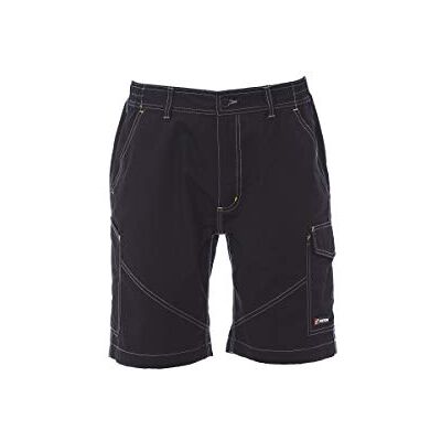 PAYPER Caracas Bermuda da Uomo 100% Cotone Chiusura Zip Tasca Porta Metro Posteriore Bande Reflex Grigio Smoke (3XL) PAYPER Caracas Bermuda da Uomo 100% Cotone Chiusura Zip Tasca Porta Metro Posteriore Bande Reflex Grigio Smoke (3XL)