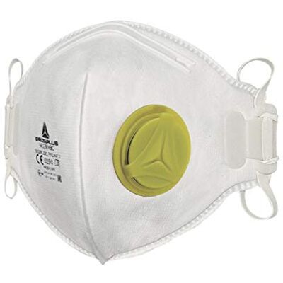 Deltaplus 10 unità da Maschera con valvola FFP2 M1200VB per protezione delle vie respiratorie, Mascherina Deltaplus 10 unità da Maschera con valvola FFP2 M1200VB per protezione delle vie respiratorie, Mascherina