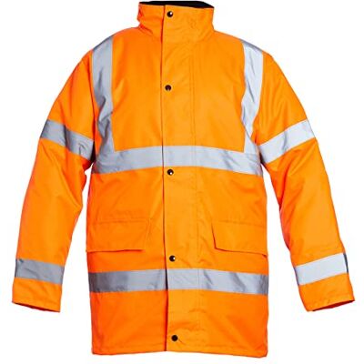 Blackrock Hi Vis Giacca isolata impermeabile, per uomo e donna, giacca arancione, cappotto, utilità e sicurezza, alta visibilità, lavori edili, idrorepellente, certificato EN 20471 classe 3, EN343 3:7 Blackrock Hi Vis Giacca isolata impermeabile, per uomo e donna, giacca arancione, cappotto, utilità e sicurezza, alta visibilità, lavori edili, idrorepellente, certificato EN 20471 classe 3, EN343 3:7