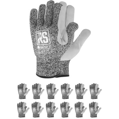 RS ELBE PRO/guanti di montaggio protezione antitaglio guanto/taglia 8, 12 paia/bianco grigio/bianco/guanti di montaggio/guanti antitaglio guanti da lavoro RS ELBE PRO/guanti di montaggio protezione antitaglio guanto/taglia 8, 12 paia/bianco grigio/bianco/guanti di montaggio/guanti antitaglio guanti da lavoro