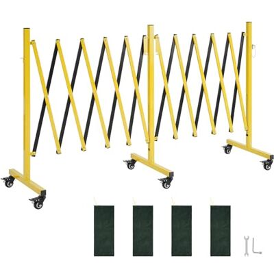 VEVOR Barricata Mobile Espandibile Barriera di Sicurezza Doppia da 5,46 m Barriera Flessibile con Ruote Bloccabili Cancello Controllo della Folla Recinzione Espandibile Stradale da Giardino Vialetto VEVOR Barricata Mobile Espandibile Barriera di Sicurezza Doppia da 5,46 m Barriera Flessibile con Ruote Bloccabili Cancello Controllo della Folla Recinzione Espandibile Stradale da Giardino Vialetto