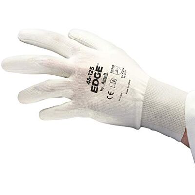 Ansell EDGE 48-125 Guanto Multiuso per Uomo e Donna, per Fai-da-te Domestico e Applicazioni Meccaniche, Bianchi, Taglia 2XL (12 Paia) Ansell EDGE 48-125 Guanto Multiuso per Uomo e Donna, per Fai-da-te Domestico e Applicazioni Meccaniche, Bianchi, Taglia 2XL (12 Paia)