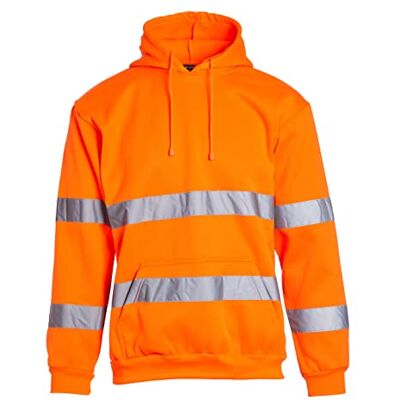 Blackrock Hi Vis Orange Felpa con cappuccio, abbigliamento da lavoro di alta qualità, sicuro e confortevole, ad alta visibilità, completamente certificato EN Blackrock Hi Vis Orange Felpa con cappuccio, abbigliamento da lavoro di alta qualità, sicuro e confortevole, ad alta visibilità, completamente certificato EN