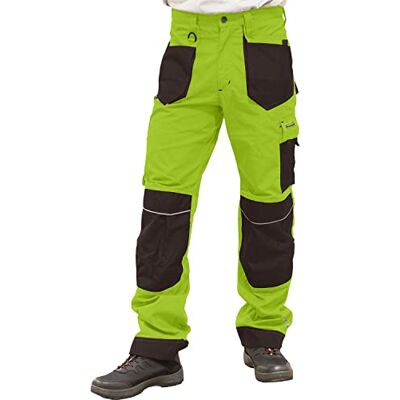 LEBER & HOLLMAN Pantaloni da lavoro da uomo LH-FMN-T B, 65% poliestere, 35% cotone, 270 g/m2, pantaloni con tasche per ginocchiere, 9 tasche multifunzionali + passante e gancio per chiavi, colore LEBER & HOLLMAN Pantaloni da lavoro da uomo LH-FMN-T B, 65% poliestere, 35% cotone, 270 g/m2, pantaloni con tasche per ginocchiere, 9 tasche multifunzionali + passante e gancio per chiavi, colore