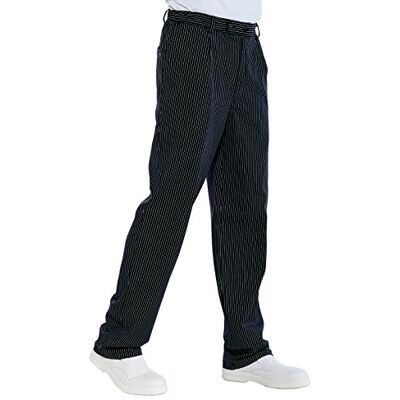 Isacco Pantalone Cuoco Vienna Nero, Vienna Nero, XXL, 65% Poliestere 35% Cotone Isacco Pantalone Cuoco Vienna Nero, Vienna Nero, XXL, 65% Poliestere 35% Cotone