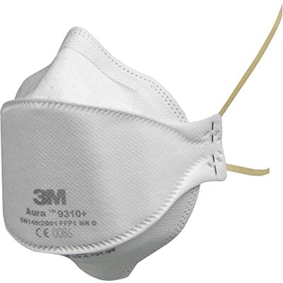 3M ™ Aura™ Respiratore antiparticolato, FFP1, senza valvola, , 20 maschere per confezione 3M ™ Aura™ Respiratore antiparticolato, FFP1, senza valvola, , 20 maschere per confezione