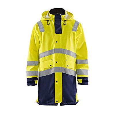 BLÅKLÄDER Blakläder 432620053389 m ad alta visibilità Impermeabile livello 7,6 cm, taglia M, giallo/blu navy, M BLÅKLÄDER Blakläder 432620053389 m ad alta visibilità Impermeabile livello 7,6 cm, taglia M, giallo/blu navy, M
