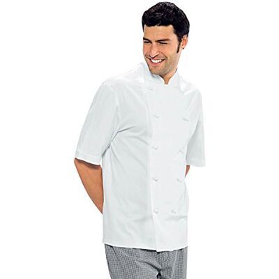 Isacco 057101 Classica Cuoco Giacca con Bottoni Antipanico, Taglia XL, Bianco Isacco 057101 Classica Cuoco Giacca con Bottoni Antipanico, Taglia XL, Bianco