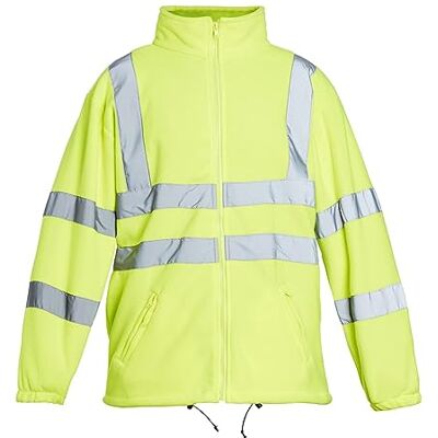 Blackrock Hi Vis Yellow Fleece Jacket, uomo e donna, resistente e calda, anti-pilling, abbigliamento da lavoro di sicurezza riflettente ad alta visibilità, completamente certificato EN Blackrock Hi Vis Yellow Fleece Jacket, uomo e donna, resistente e calda, anti-pilling, abbigliamento da lavoro di sicurezza riflettente ad alta visibilità, completamente certificato EN