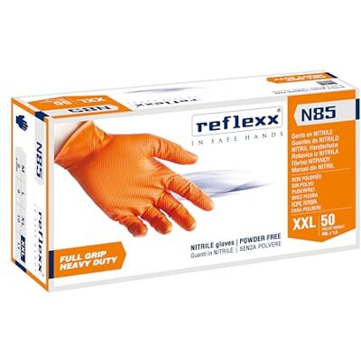 Reflexx , guanti in nitrile FULL GRIP HEAVY DUTY Reflexx , guanti in nitrile FULL GRIP HEAVY DUTY