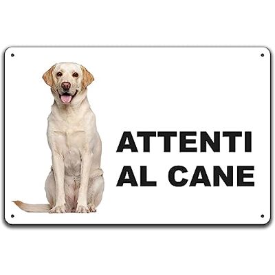 Generic Phonecasing Cartello Segnale Attenti al Cane in Alluminio 3 mm Composito (20 cm x 15 cm, Labrador Panna) Generic Phonecasing Cartello Segnale Attenti al Cane in Alluminio 3 mm Composito (20 cm x 15 cm, Labrador Panna)