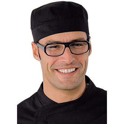 ISACCO Cappello Bob Nero, Nero, 65% Poliestere 35% Cotone, Senza rete ISACCO Cappello Bob Nero, Nero, 65% Poliestere 35% Cotone, Senza rete