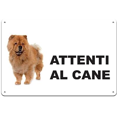 Generic Phonecasing Cartello Segnale Attenti al Cane in Alluminio 3 mm Composito (20 cm x 15 cm, Chow Chow) Generic Phonecasing Cartello Segnale Attenti al Cane in Alluminio 3 mm Composito (20 cm x 15 cm, Chow Chow)