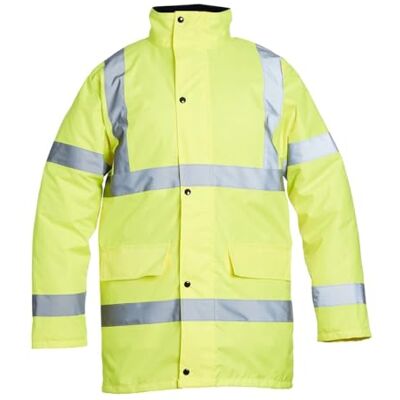 Blackrock Hi Vis Giacca isolata impermeabile, Per uomo e donna, Giacca gialla, Cappotto, Utility e sicurezza, High Viz, Lavori edili, Idrorepellente, Certificato EN 20471 Classe 3, EN343 3:7 Blackrock Hi Vis Giacca isolata impermeabile, Per uomo e donna, Giacca gialla, Cappotto, Utility e sicurezza, High Viz, Lavori edili, Idrorepellente, Certificato EN 20471 Classe 3, EN343 3:7